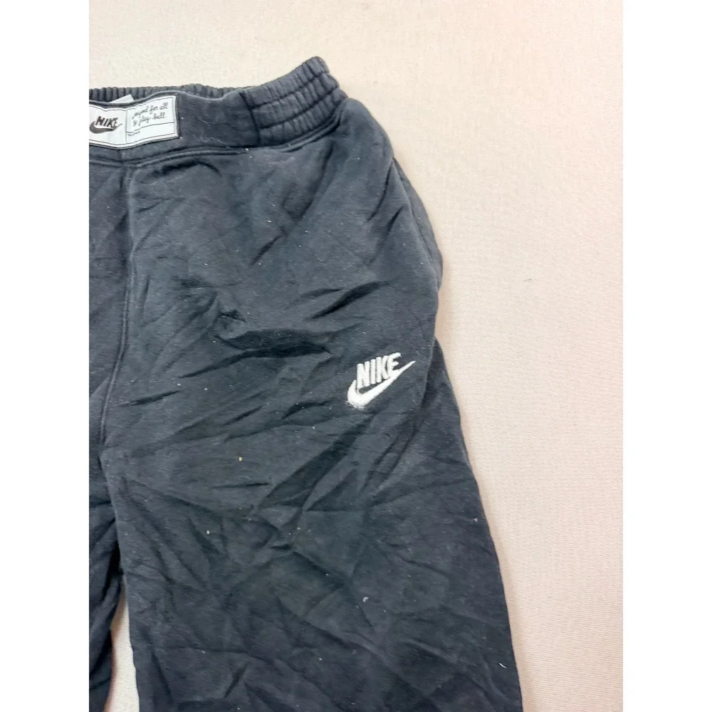 Nike Joggers Women Small Black Excellent Graphic Fleece Sweatpants Sportswear